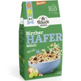 Bauckhof Musli Bircher Fara Gluten Demeter Bio Ovaz 425g cu Fructe si Alune