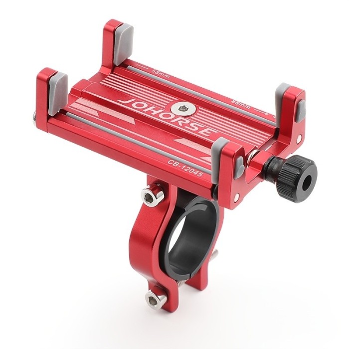 Suport de telefon pentru Bicicleta/Motocicleta/Scuter/Trotineta, FIXATO, Aluminiu, Rosu