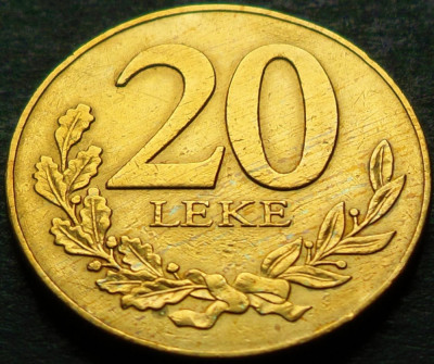 Moneda 20 LEKE - ALBANIA, anul 2000 * cod 5142 foto