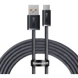 Cablu alimentare si date Baseus, Dynamic Fast Charging Data Cable pt. smartphone, USB (T) la USB Type-C (T), 100W, braided, 2m, gri