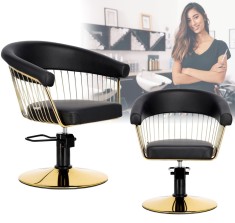 Scaun de coafat Zoe hidraulic rotativ pentru salonul de coafură scaun de coafor