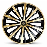 Set 4 capace roti VELAR Monarch Gold/Black, design multi-spoke Premium, ABS