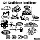 Set 13 Stickere Auto Land Rover Personalizate , 5 Dimensiuni si 6 Culori