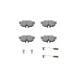 Set placte frana spate cu senzor uzura, frana disc pentru Mercedes Vito cod OEM A0004216210 Breckner Germany