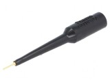 Terminal de măsurare 3A negru cu v&acirc;rf de 0,76mm și izolație PVC