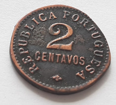 26. Moneda Angola 2 centavos 1921 foto