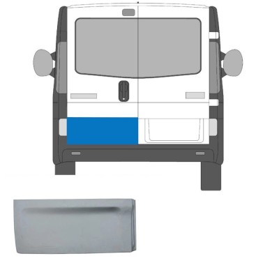 Panou reparatie usa spate partea stanga, Nissan PrimaStar 01.2007-2016, Opel Vivaro 2001-2014, Renault Trafic 2001-09.2014, metal galvanizat, inaltim foto