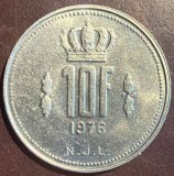 LUXEMBURG 10 FRANCS 1976(Jean) /nickel, 8 g. / 27 mm.