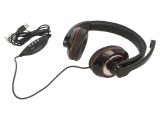 Căști Over-Ear cu Microfon USB A Negru/Roșu 2m 32&Omega;