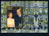 Insulele Cayman 2007 - Diamond Jubilee, regalitate britanica, Regina Elisabeta II, colita neuzata