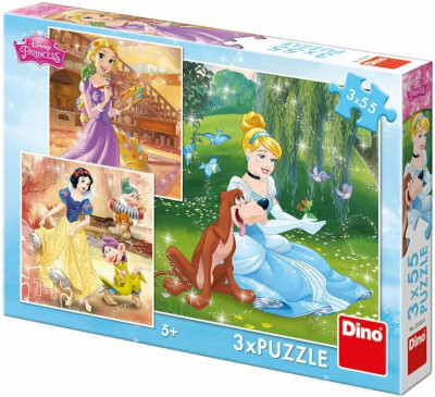 Puzzle 3 in 1 - Printese jucause (55 piese) foto