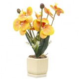 Aranjament floral in ghiveci ceramica orhidee H 37cm Zilan ZTS8055