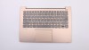 Carcasa superioara cu tastatura palmrest Laptop, Lenovo, IdeaPad 530S-14ARR Type 81H1, 5CB0R11980, AM171000250, ET171000110, iluminata, aurie, layout