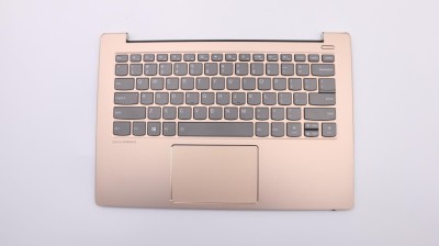 Carcasa superioara cu tastatura palmrest Laptop, Lenovo, IdeaPad 530S-14ARR Type 81H1, 5CB0R11980, AM171000250, ET171000110, iluminata, aurie, layout foto