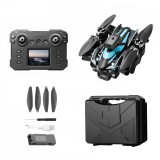 Drona cu camera tripla, HexaCraft, pentru copii sau incepatori, model IFAero -Ultra, Smart controller RC cu display integrat, Senzor de evitare al obs