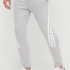 adidas pantaloni de trening culoarea gri, uni IR9203