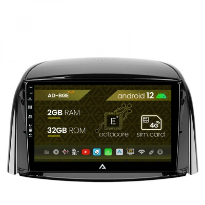 Navigatie Renault Koleos (2009-2016), Android 12, E-Octacore 2GB RAM + 32GB ROM, 9 Inch - AD-BGE9002+AD-BGRKIT365 foto