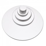 Set 31 Oglinzi Acrilice Autoadezive Luxer, Model Buline, 5 Dimensiuni, Argintiu
