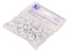 Cleme albe pentru cablu rotund 6mm, 100 bucăți