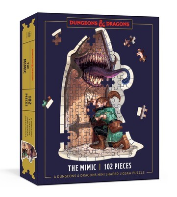 Dungeons &amp; Dragons Mini Shaped Jigsaw Puzzle: The Mimic Edition: 102-Piece Collectible Puzzle for All Ages