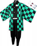 Tanjirou Zenitsu Costum Cosplay Japonez Anime Kimono Costum Halloween