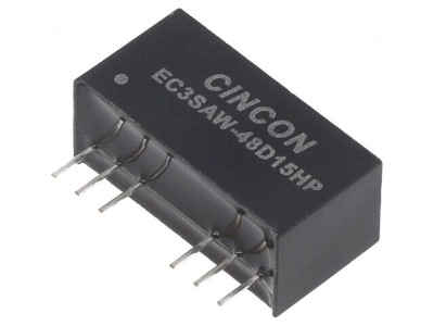Convertor DC/DC 3W 18-74V la 15V/-15V THT foto