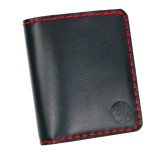 Cumpara ieftin Portofel din piele naturala, personalizabil, Odin, negru cu rosu