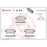 Placute frana Daihatsu Materia (M4), Sirion (M3); Mazda 2 (De Dh); Subaru Justy 4; Suzuki Baleno (Fw Ew), Swift 4 (Fz Nz), Swift 5 (Az), Fata, Brembo