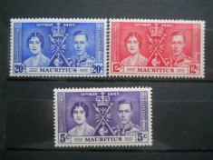 CV1 1937 SERIE COLONII BRITANICE MAURITIUS foto