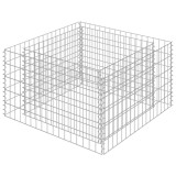 Cumpara ieftin Strat inaltat gabion, 90 x 90 x 50 cm, otel galvanizat