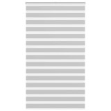 Jaluzea tip zebra gri deschis lățime țesătură 115,9cm poliester