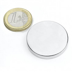 Magnet neodim disc Ø35×5 mm, putere 12 kg, N42