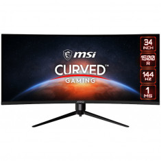 Monitor LED MSI Gaming Optix MAG342CQR Curbat 34 inch UWQHD VA 1 ms 144 Hz HDR