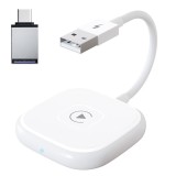 Apple CarPlay Auto Wireless cu adaptor USB la USB-C, 5GHz WiFi, 4.2 Bluetooth, Plug &amp; Play