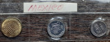 SET 3 MONEDE MEXIC - 5 CENTS 1995, 10 CENTS 1996 SI 20 CENTS 1995, AUNC/UNC, America de Nord