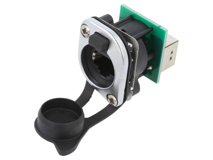 Rugged D-Size Feedthrough Connector