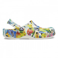 Saboti Crocs Classic Island Escape Clog Alb - White/Multi