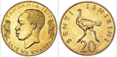 Tanzania 1979 - 20 senti UNC foto