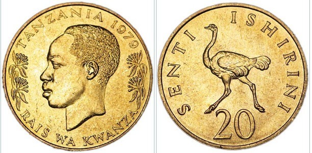 Tanzania 1979 - 20 senti UNC