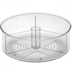Organizator rotativ 360&deg; pentru frigider/dulap, 3 compartimente, &Oslash;23x7cm