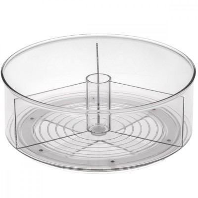 Organizator rotativ 360&amp;deg; pentru frigider/dulap, 3 compartimente, &amp;Oslash;23x7cm foto