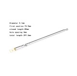 Antena telescopica 5 segmente 90-298mm + balama ANTENA-RADIO1