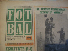 Revista Fotbal nr.194/11 februarie 1970-Peru-Romania 1-1 foto