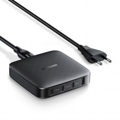 Încărcător Ugreen 3x USB Tip C / 1x USB 100W Power Delivery Negru (70870)