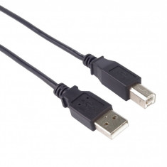 Cablu de imprimanta USB-A 2.0 la USB-B T-T 0.5m negru, KU2AB05BK