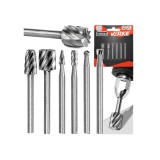 Set 6 freze pentru aluminiu si otel 3.2 mm, HSS, Verke