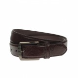 Curea barbati, casual-eleganta, din piele ecologica, latime 3.5 cm, maro inchis - NB009