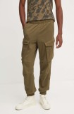 G-Star pantaloni de trening culoarea verde, uni
