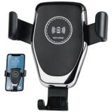 Incarcator telefon auto QI 10W compatibil cu telefoane cu ecran intre 4 si 6.5 inch, cu functie de incarcare wireless, design cu inductie magnetica, Oem