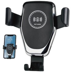 Incarcator telefon auto QI 10W compatibil cu telefoane cu ecran intre 4 si 6.5 inch, cu functie de incarcare wireless, design cu inductie magnetica